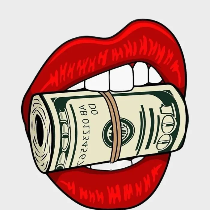 MONEY LIPS STICKER