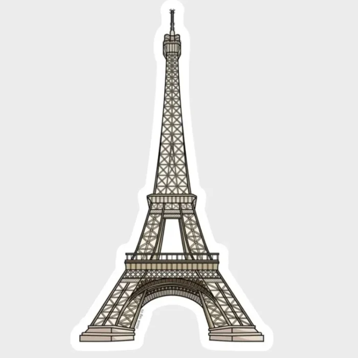 EIFFEL TOWER STICKER – CLASSIC PARIS LANDMARK ART