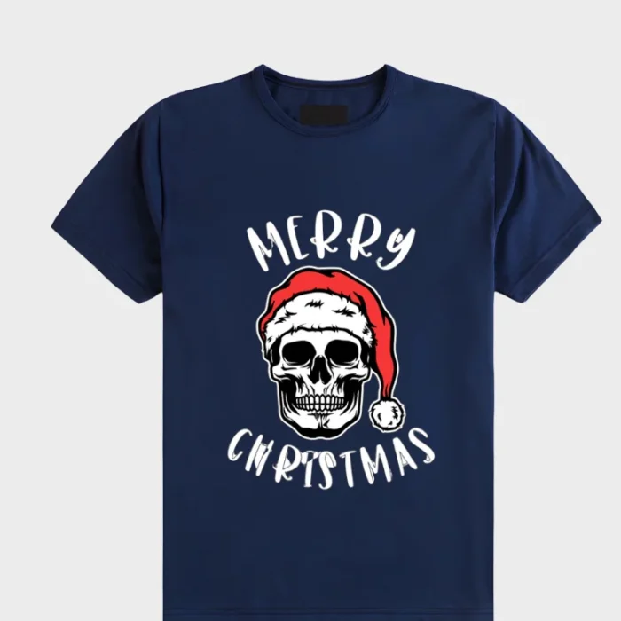 Merry Christmas Skull - T-Shirt