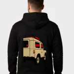Classic Land Rover Defender Adventure Graphic Hoodie