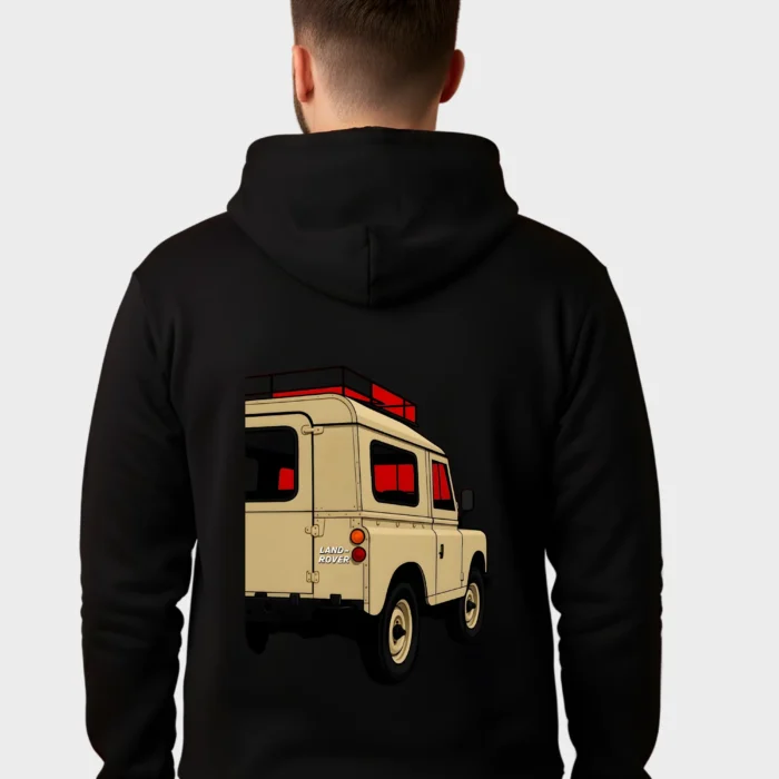 Classic Land Rover Defender Adventure Graphic Hoodie