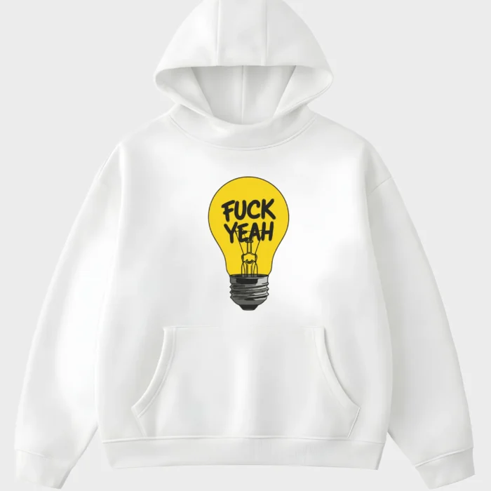 Electric Energy Fuck Yeah Lightbulb Statement Hoodie