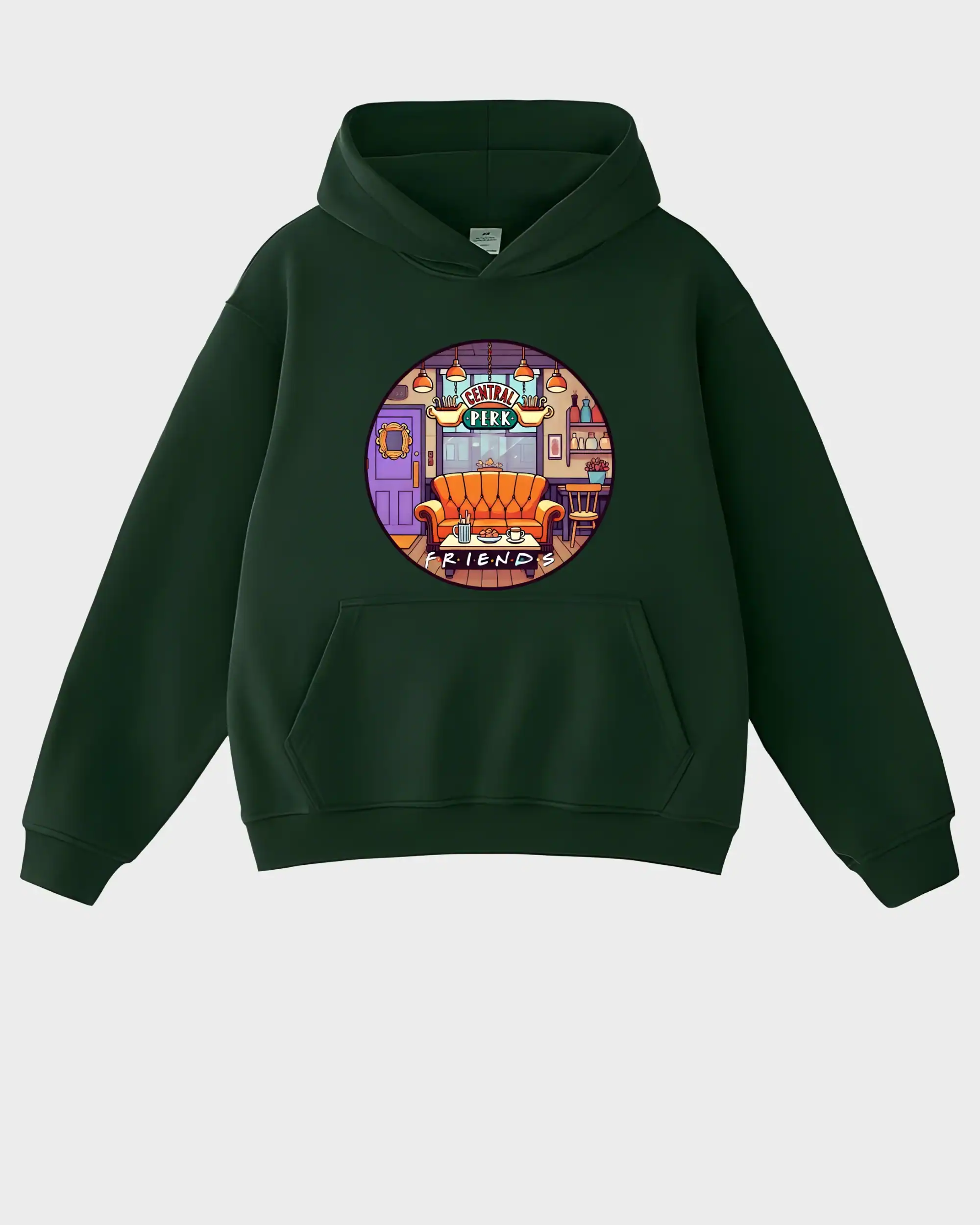 Primal Fusion Girl & Azure-Eyed Tiger Split Portrait Hoodie