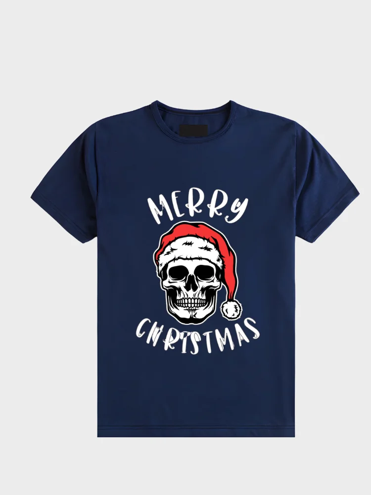 Merry Christmas Skull - T-Shirt