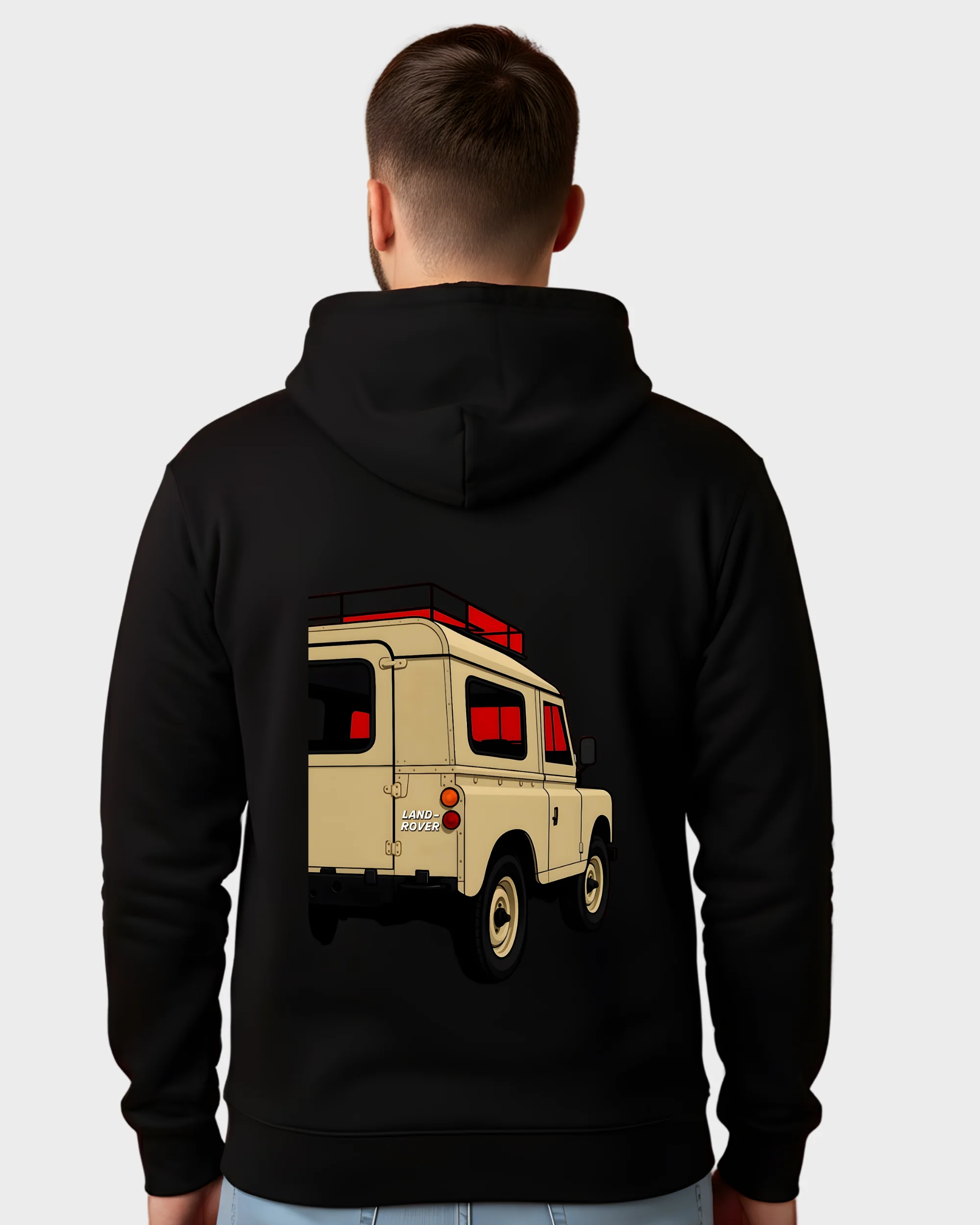 Classic Land Rover Defender Adventure Graphic Hoodie